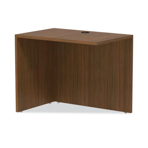Alera Valencia Series Reversible Return/bridge Shell, 35w X 23.63d X 29.5h, Modern Walnut