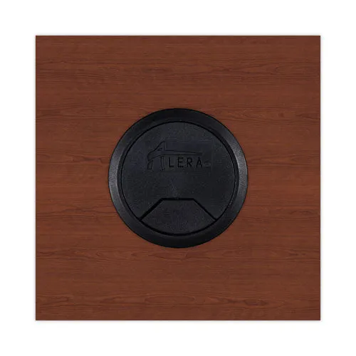 Alera Valencia Series Reversible Return/bridge Shell, 42w X 23.63d X 29.5h, Medium Cherry