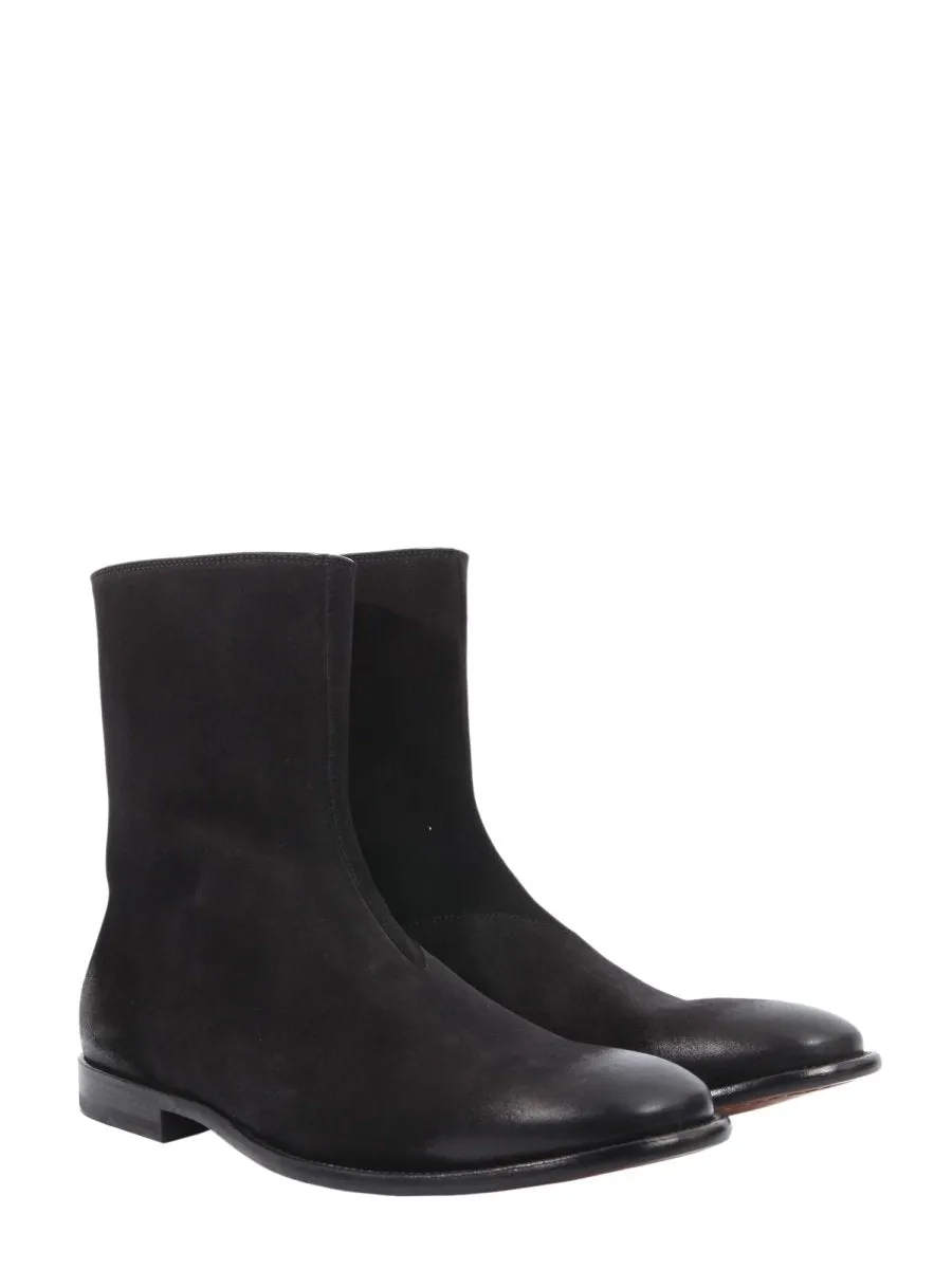 Alexander McQueen Distressed Ankle Boots