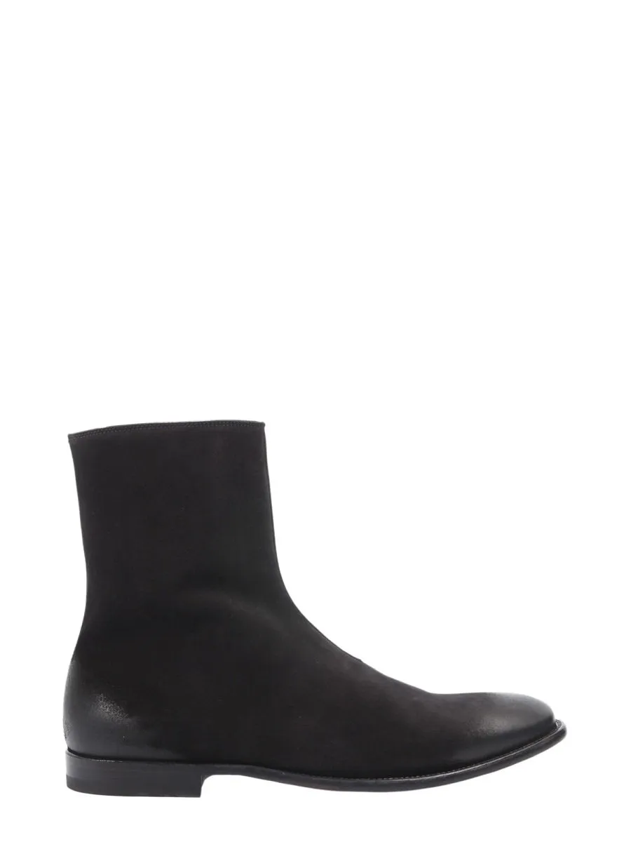 Alexander McQueen Distressed Ankle Boots