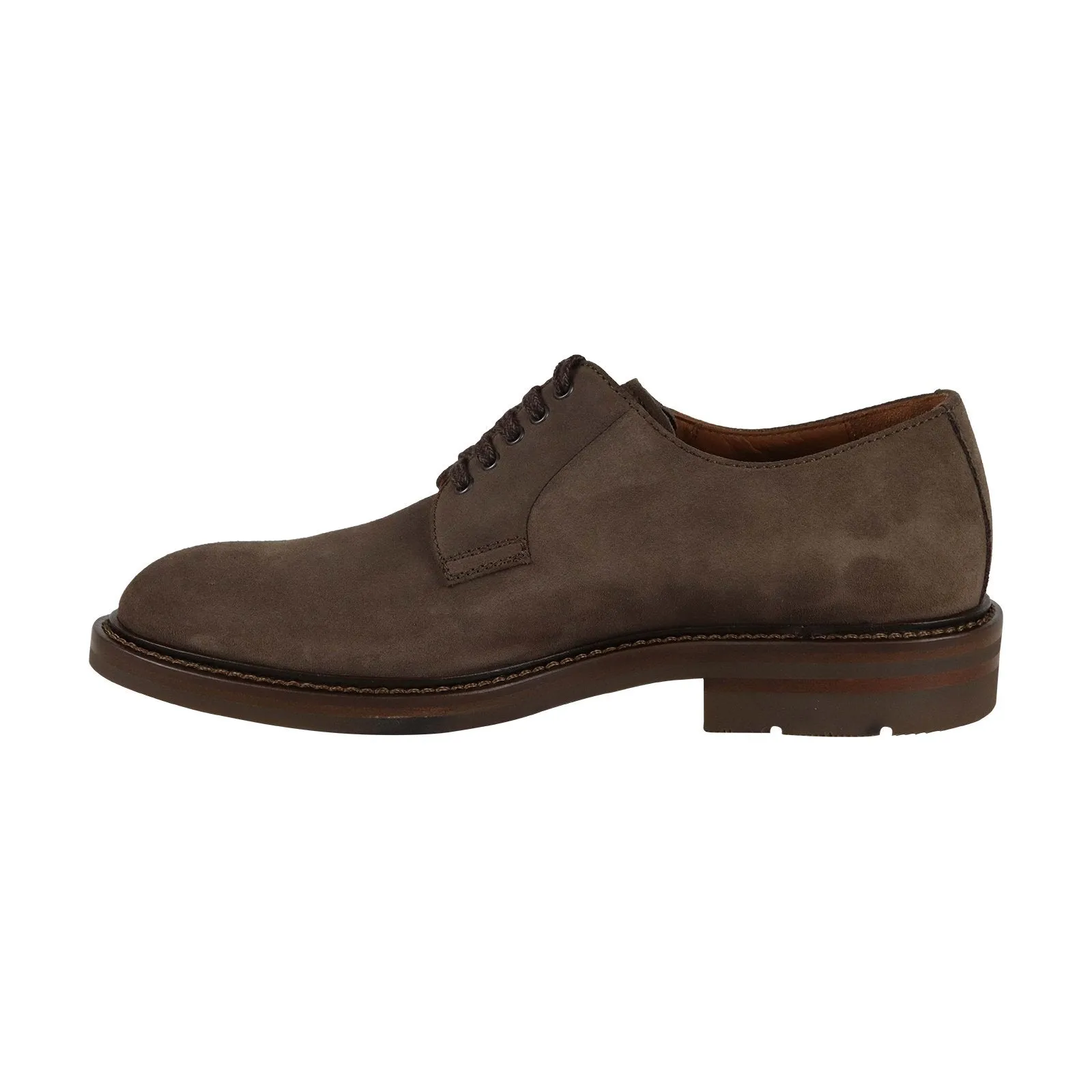 Aquatalia Roberto Suede 34M0391 Mens Brown Lace Up Plain Toe Oxfords Shoes
