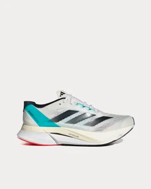 Boston 12 Cloud White / Core Black / Light Aqua Running Shoes