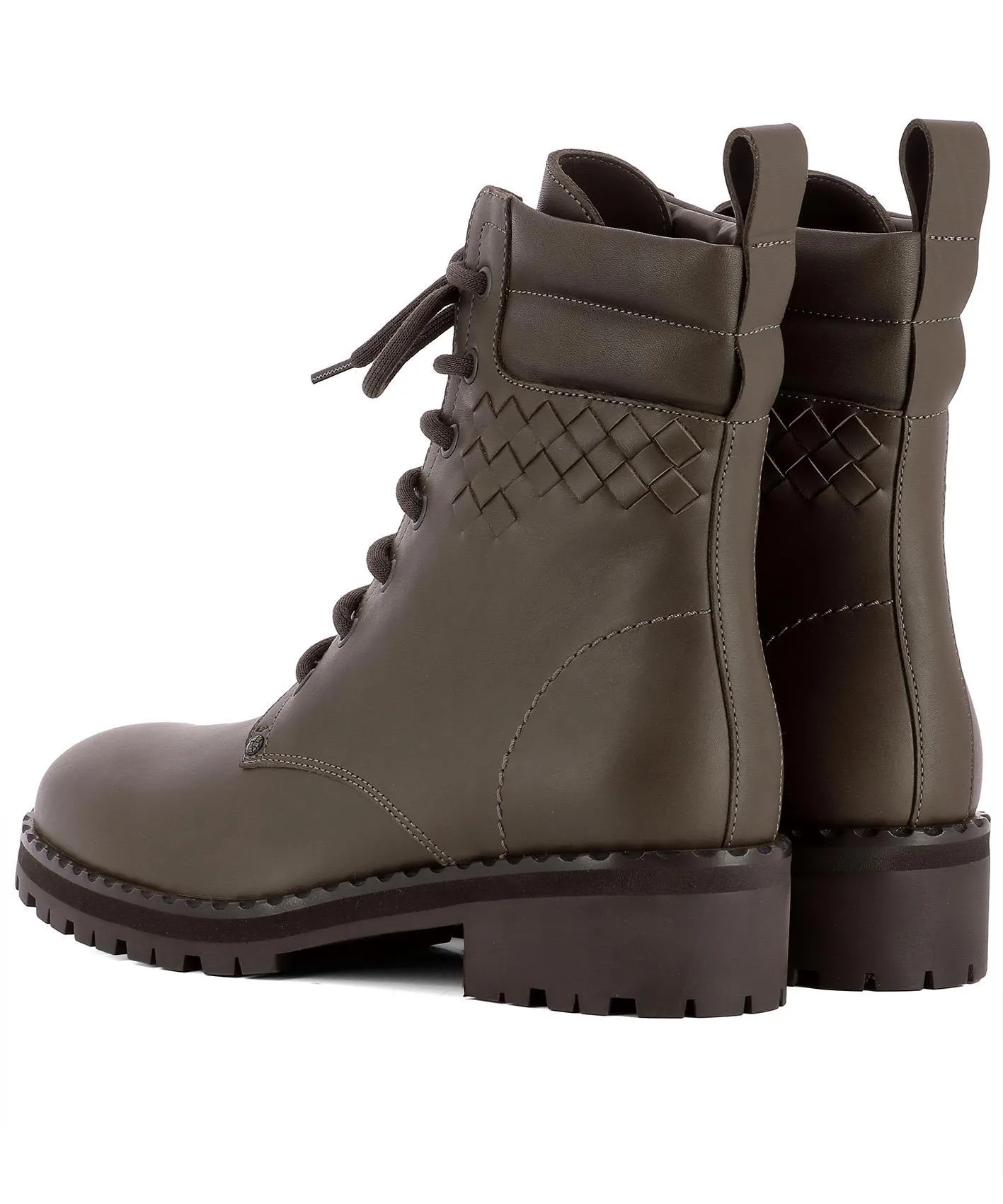 Bottega Veneta Weave Detail Ankle Boots