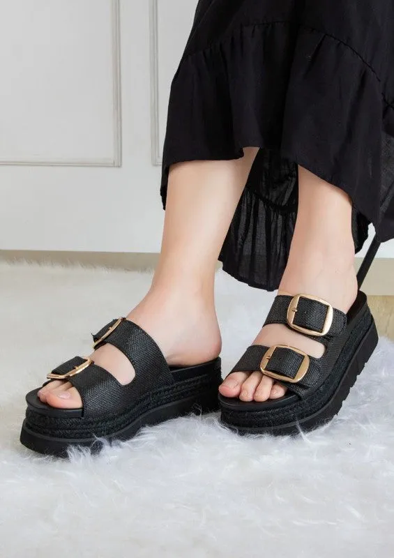 Buckled Fashion Wedges