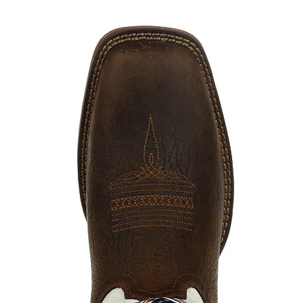DURANGO Men's Rebel Distressed Flag Embroidery Western Boot DDB0312
