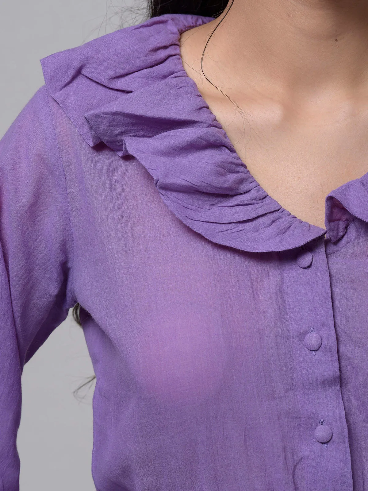 Eshe Handwoven Cotton Dress Purple