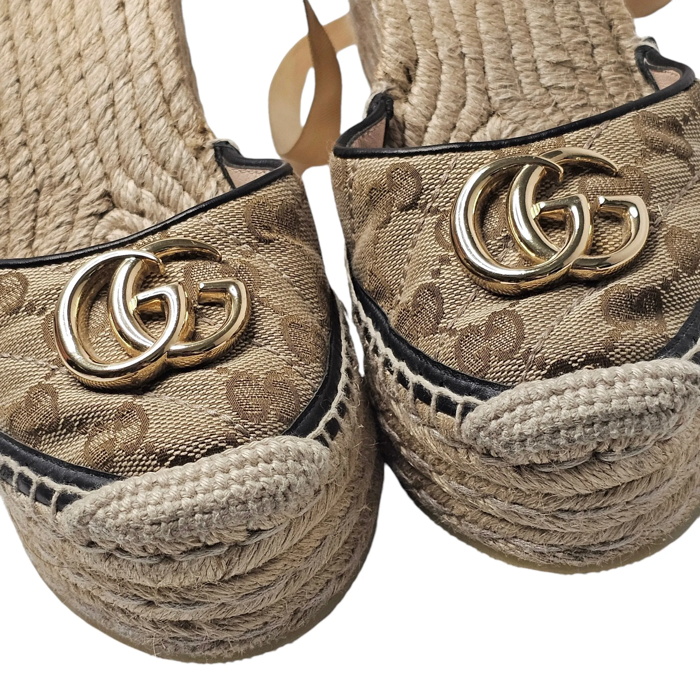 GUCCI ESPRADRILLE WEDGE HEELS EU 36/ UK 3