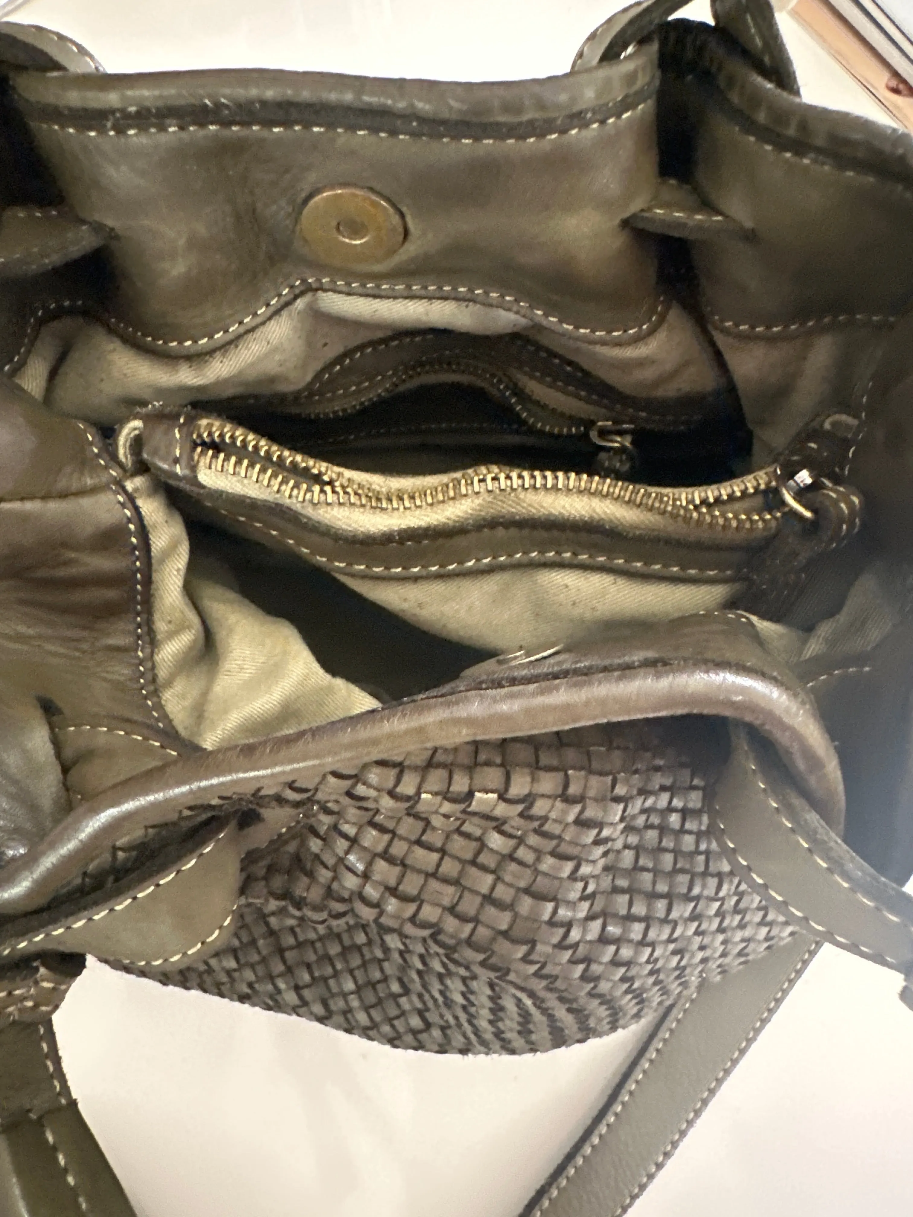 Italian Woven Capri Handbag