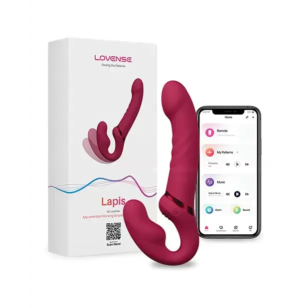 Lovense Lapis Vibrating Strapless Strap On