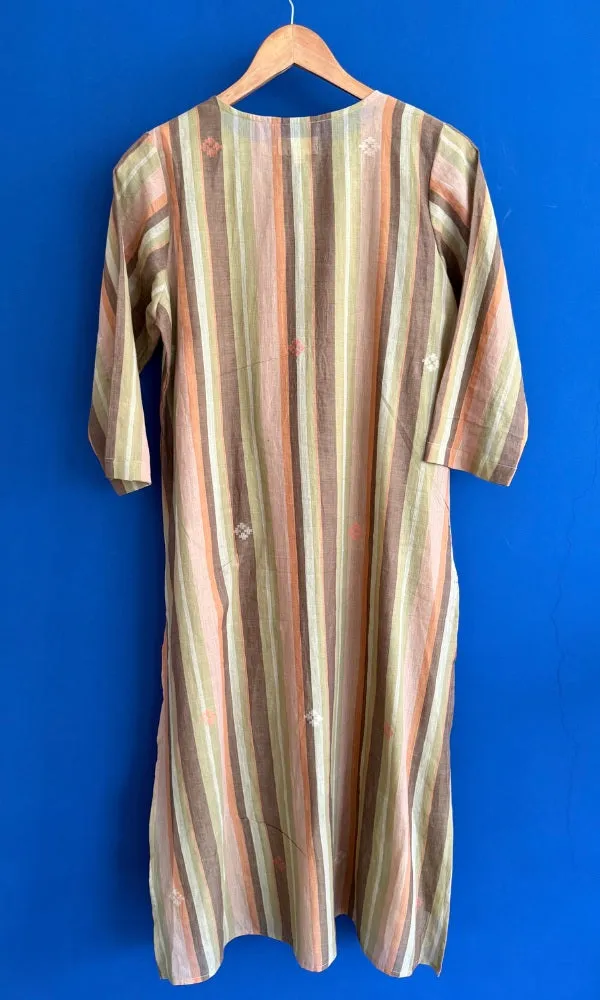 Maria Hand woven stripe jamdani kurta