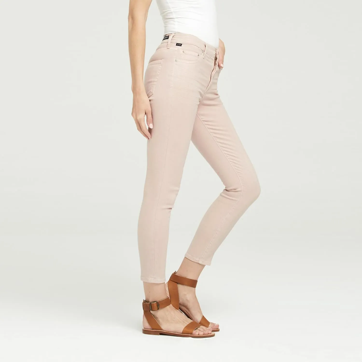 Rocket Crop High Waist Skinny (Rose Quartz)