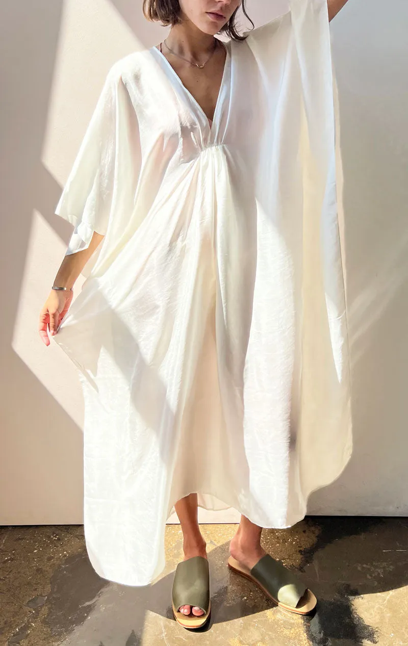 White silk caftan-last one