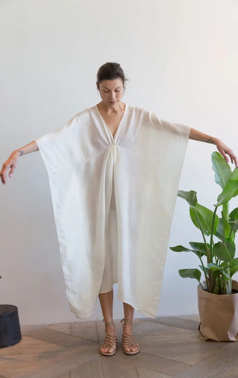 White silk caftan-last one